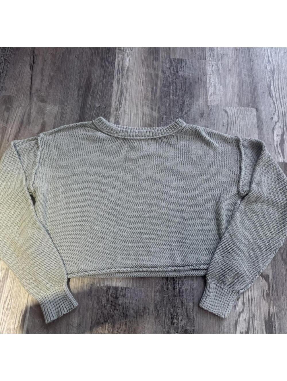 We the free free people cropped knit sweater size small